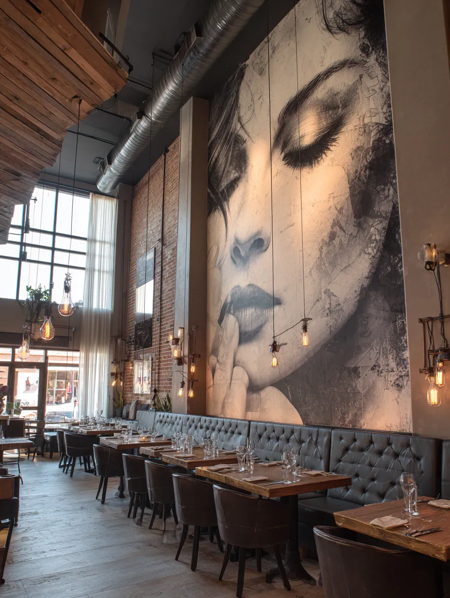 Wandvisual voor hospitality