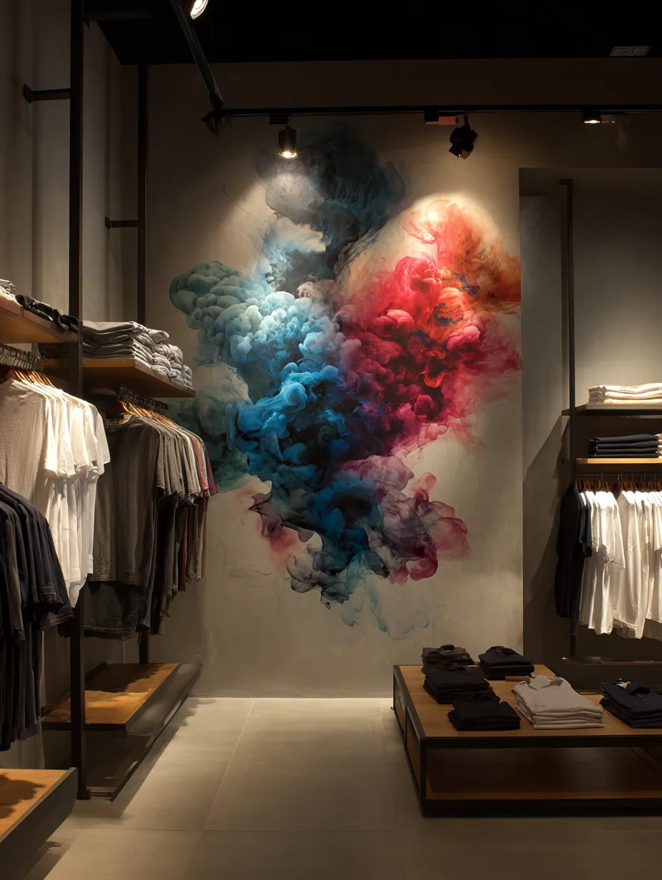 Wandvisual voor retail